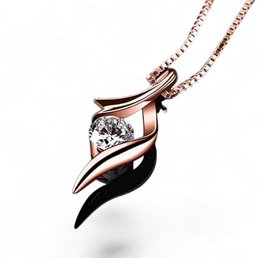 S Curve Solitaire Pendant