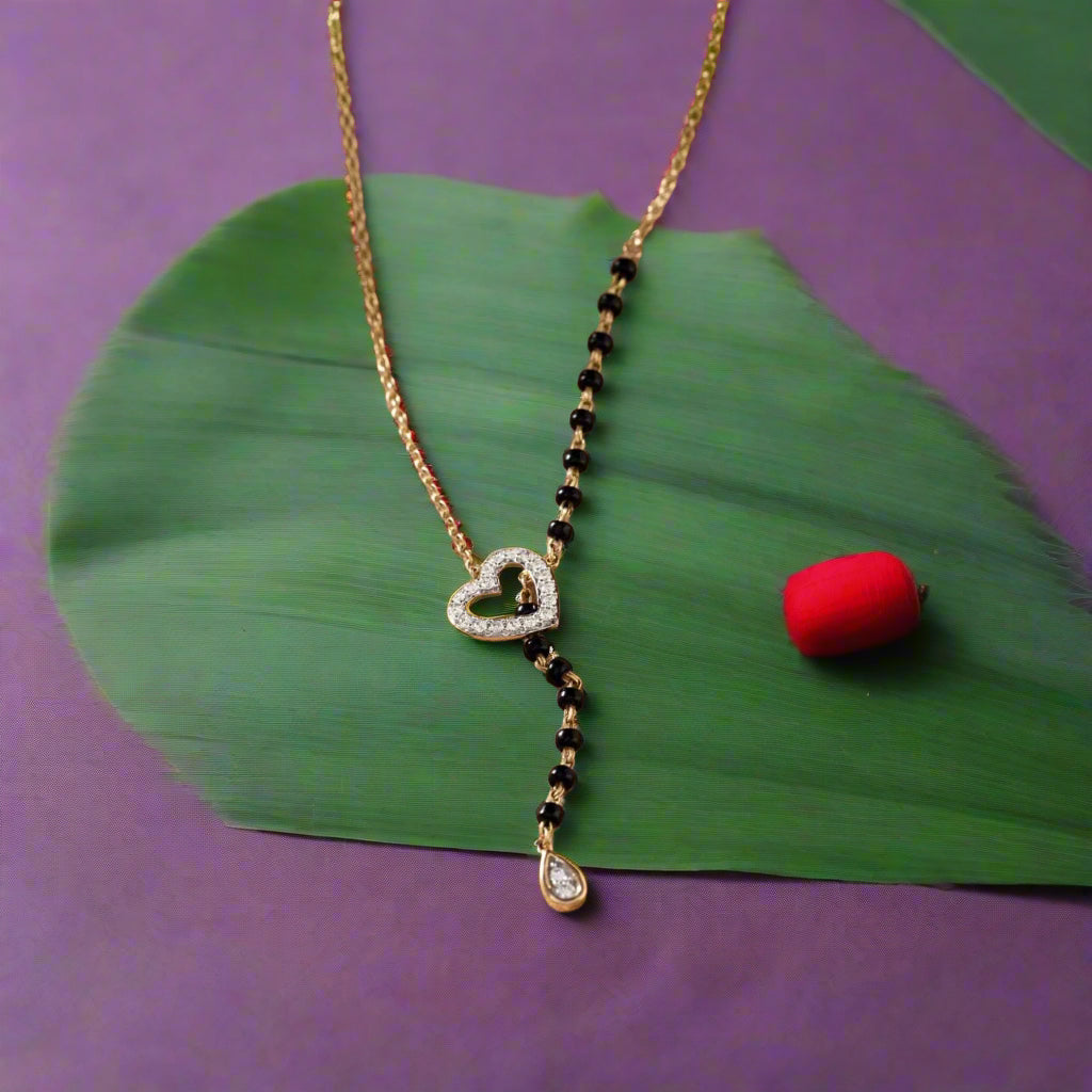 Eternal Heart Diamond Mangalsutra Neclace