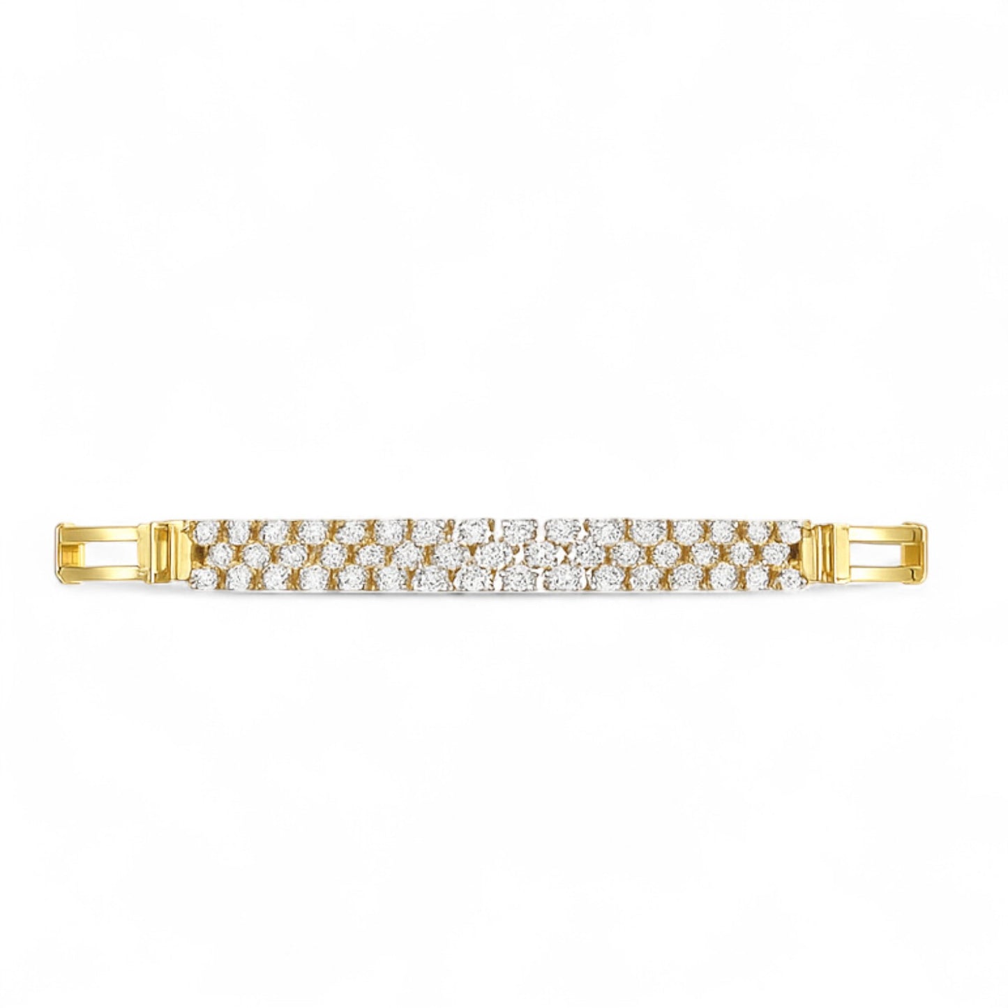 Classic Diamond Cluster Bangle