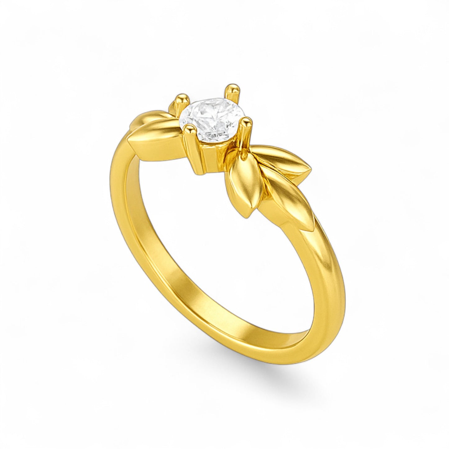Mini Petite Floral Diamond Ring