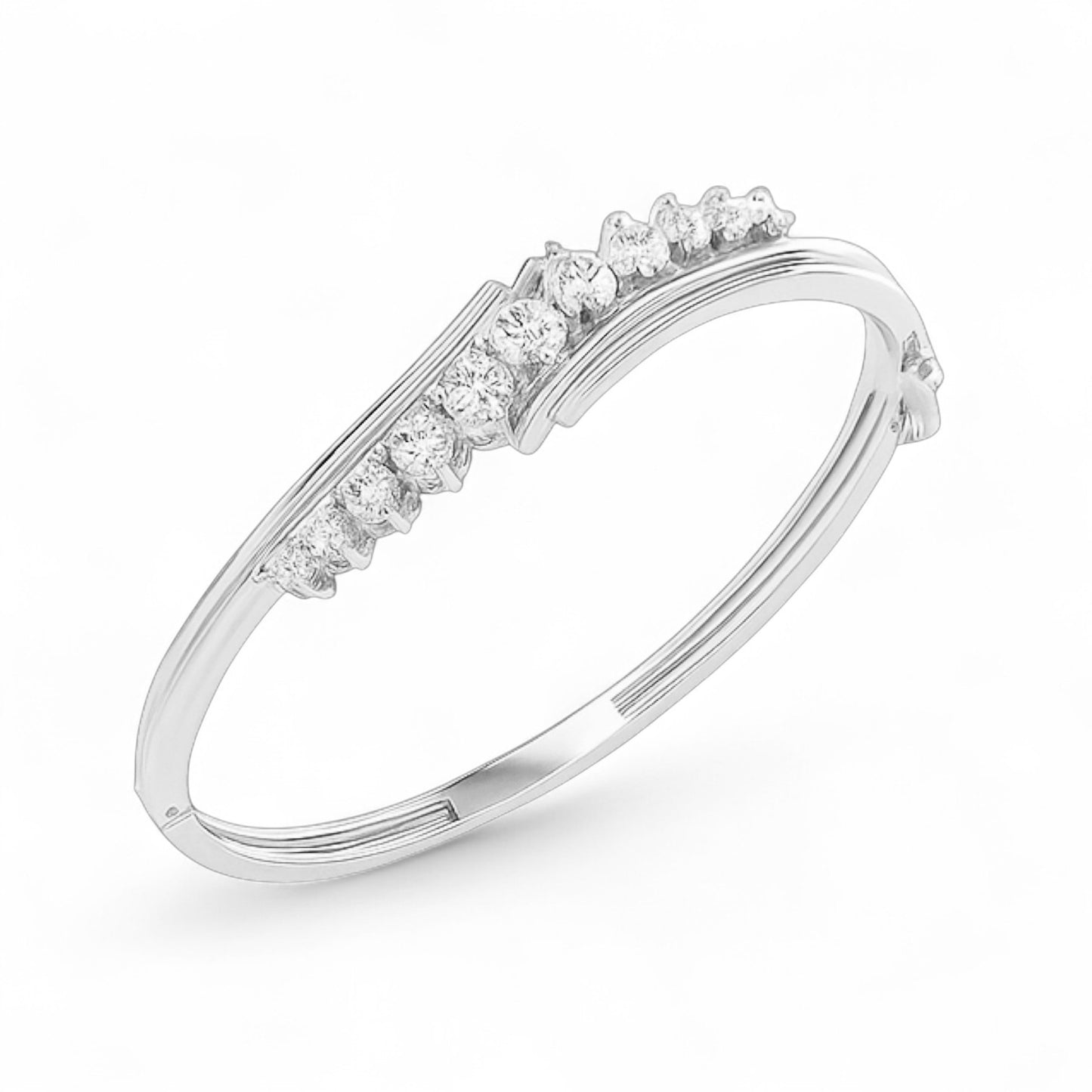 Celestial Curve Diamond Bangle