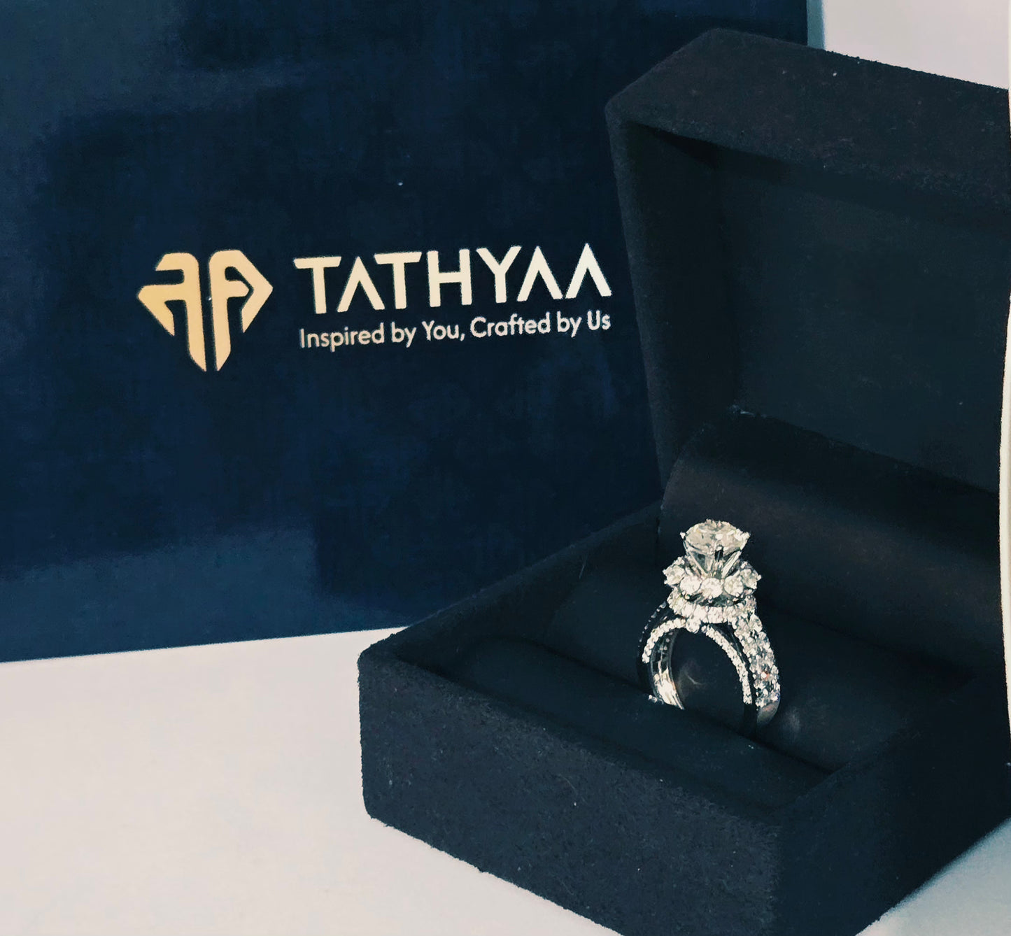 Grand Cocktail Blooming Floral Solitaire Ring