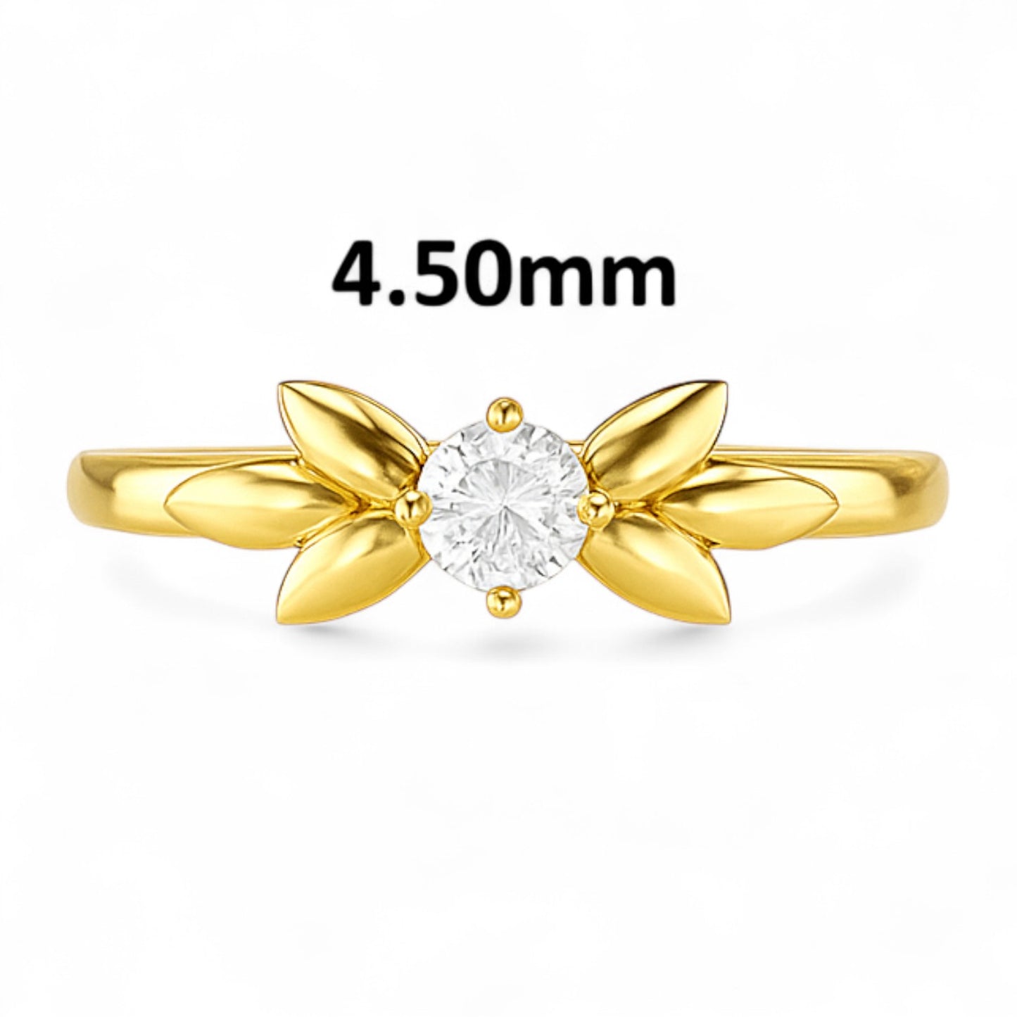 Mini Petite Floral Diamond Ring