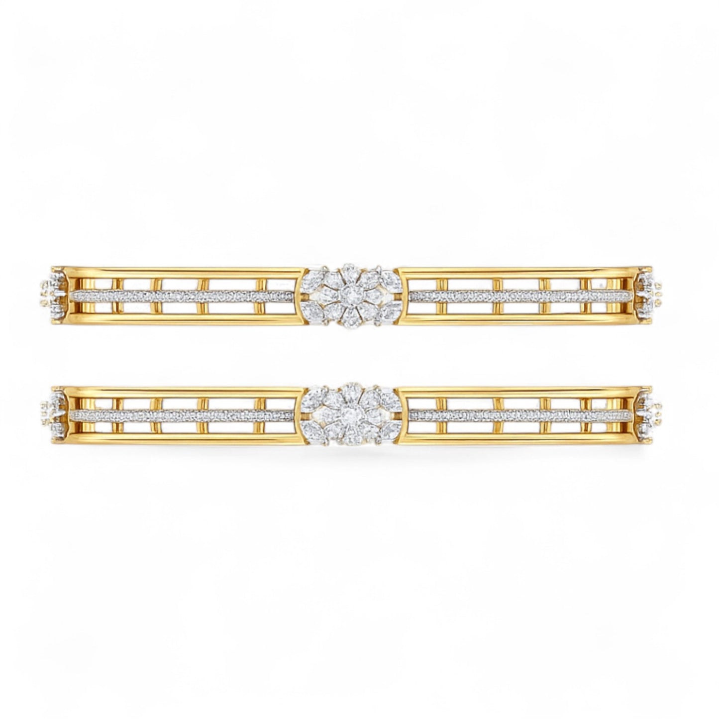 Regal Bloom Diamond Bangle