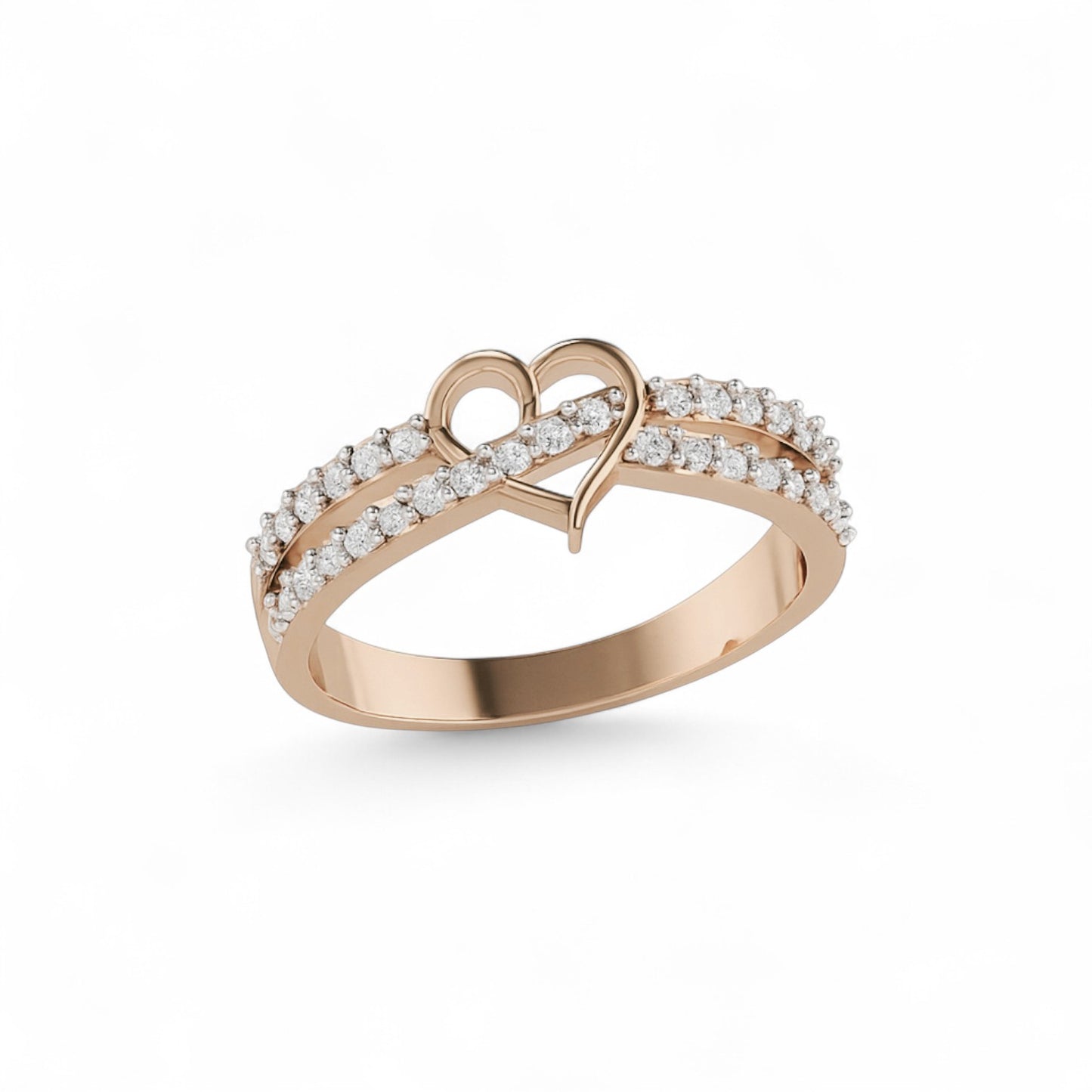 Diamond Heart Promise Ring
