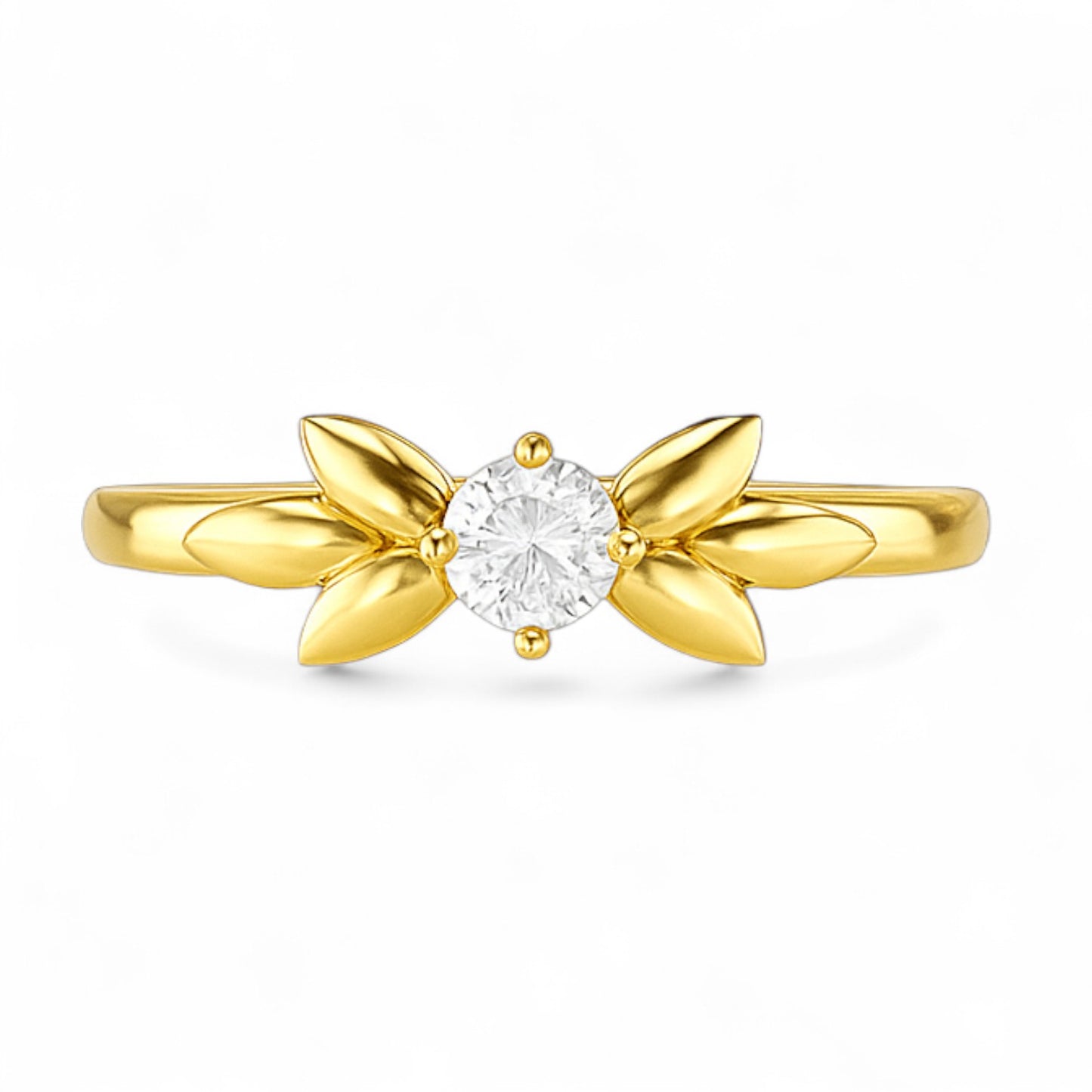 Mini Petite Floral Diamond Ring