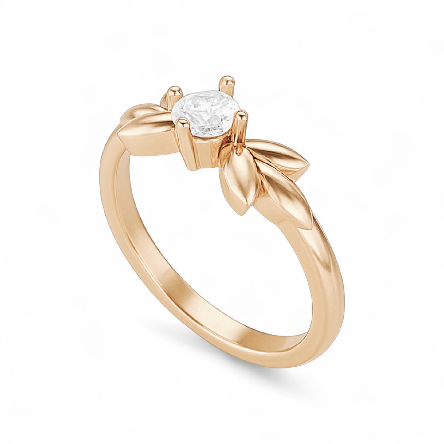 Mini Petite Floral Diamond Ring