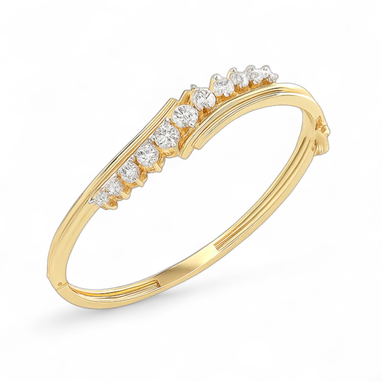 Celestial Curve Diamond Bangle