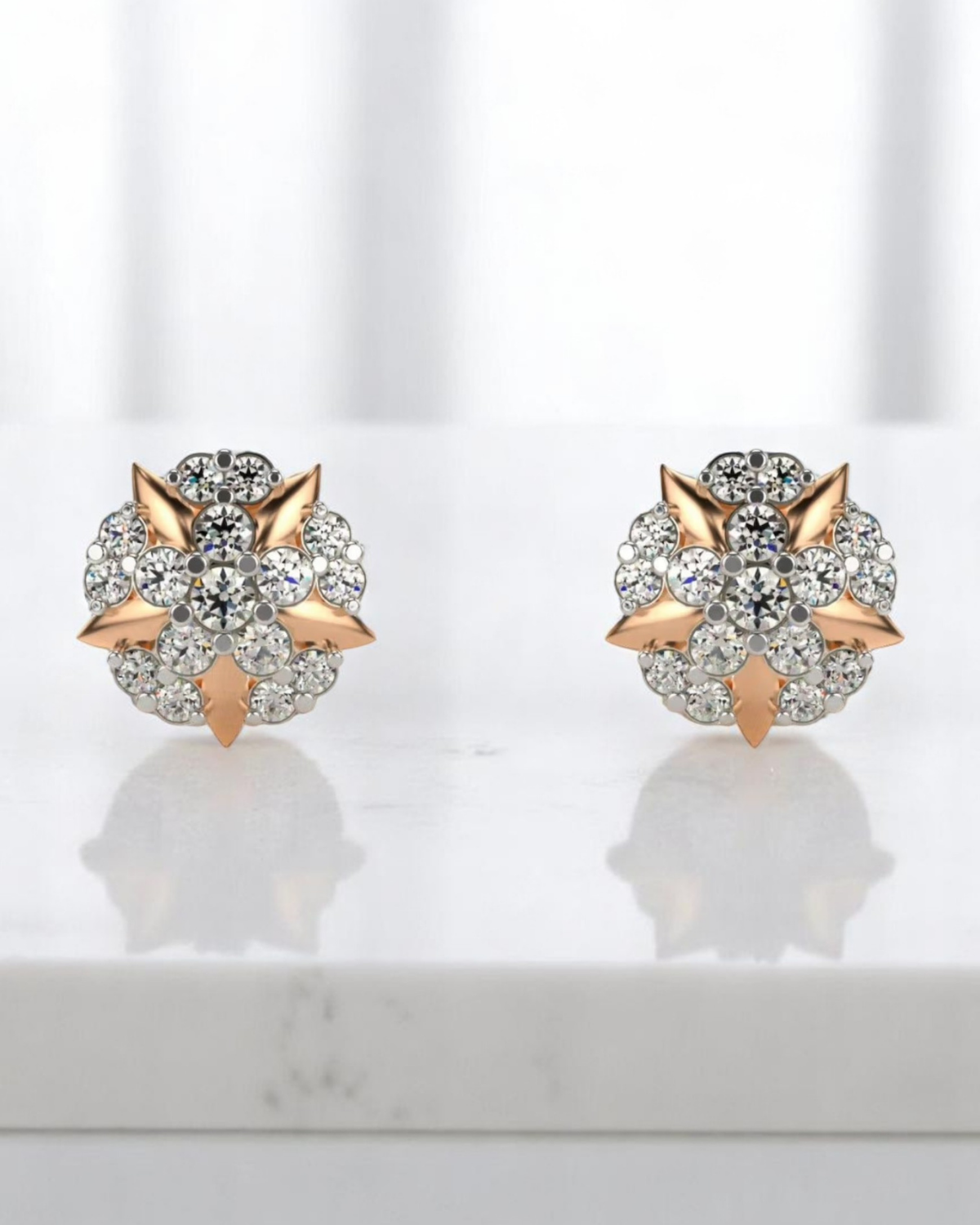 Star Petal Stud Earring