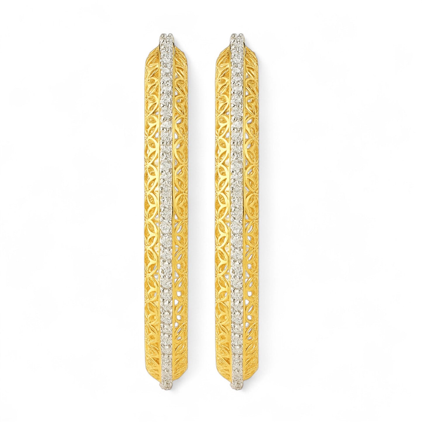 Regal Circle Filigree Diamond Bangle