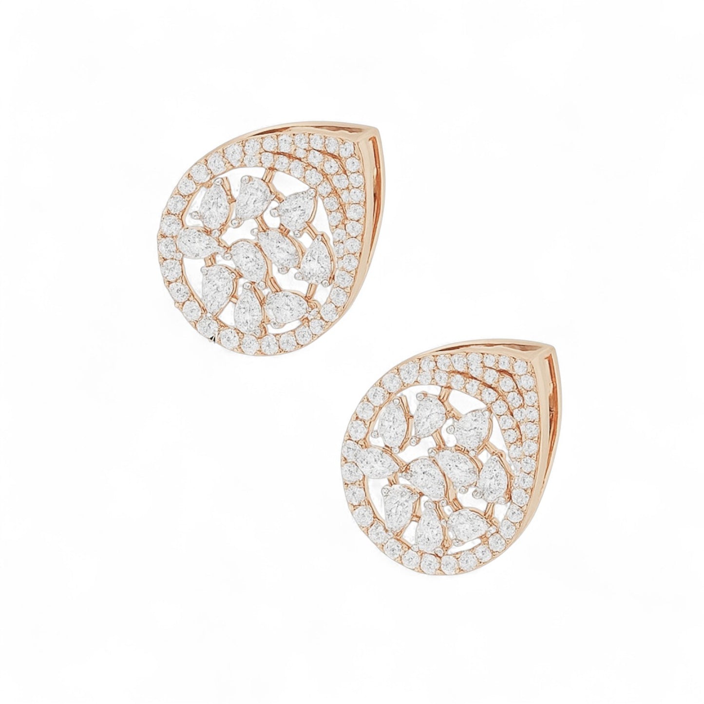 Floral Diamond Earrings