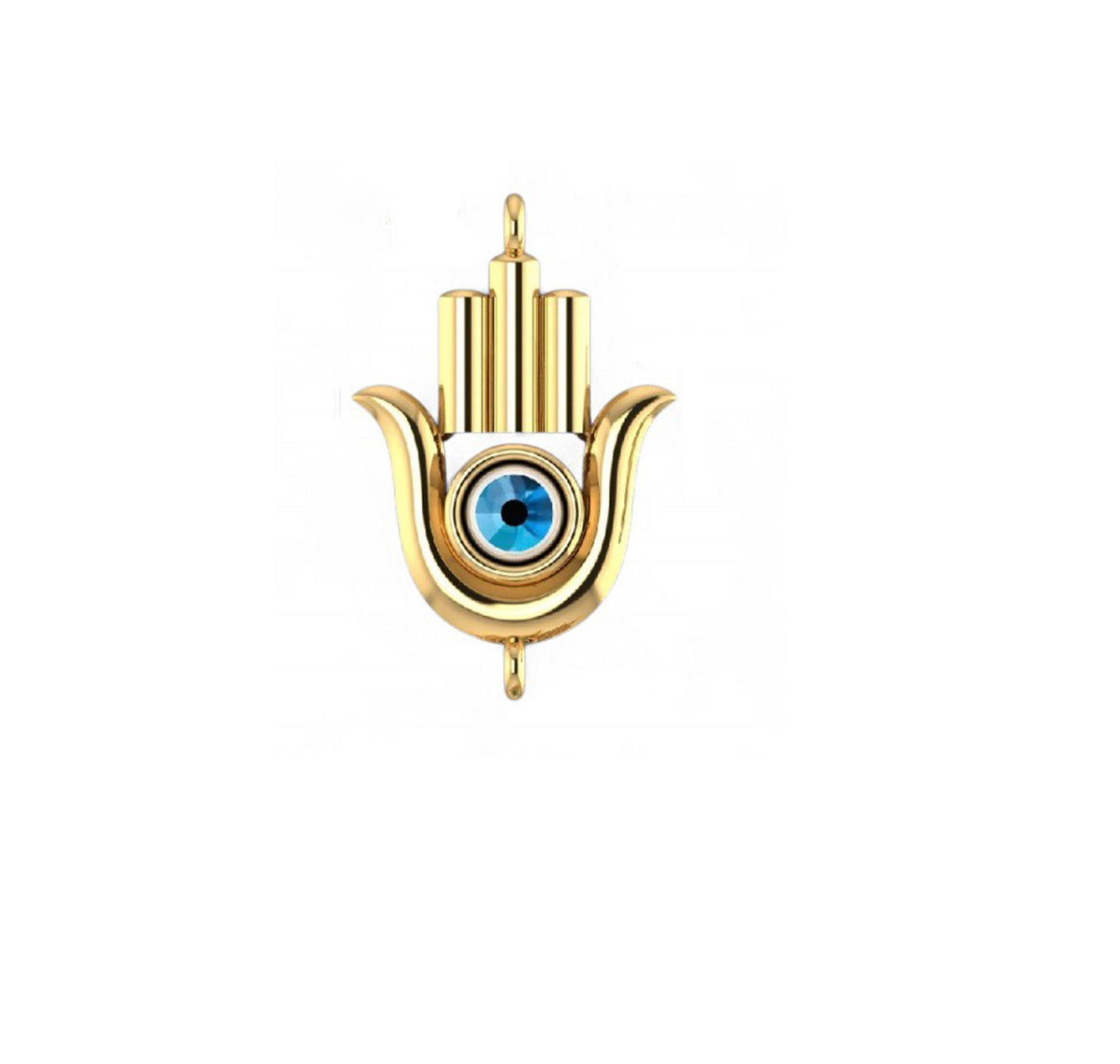 Evil Eye Blessing Gold Hand Chain Bracelet