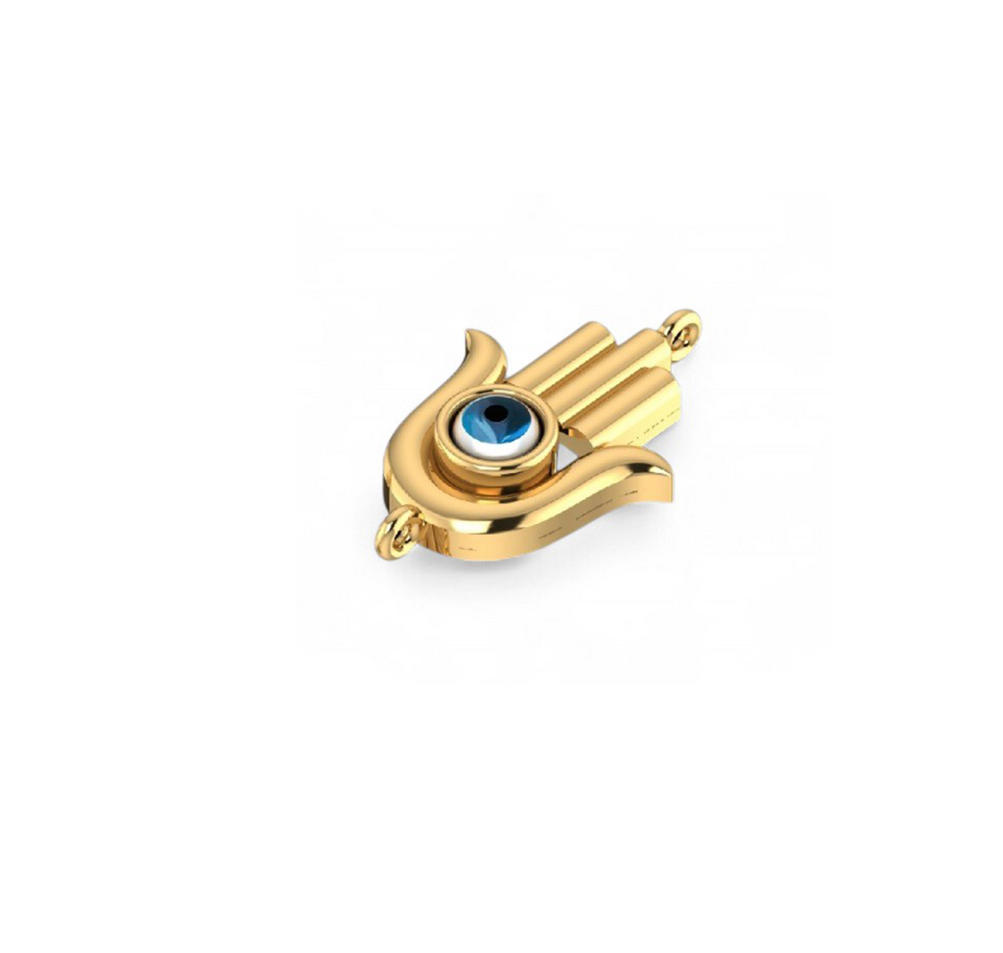 Evil Eye Blessing Gold Hand Chain Bracelet