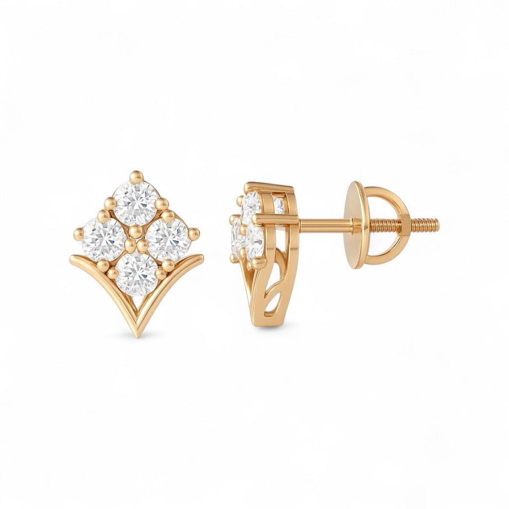 Everyday Elegance Flower Bud Stud Earrings
