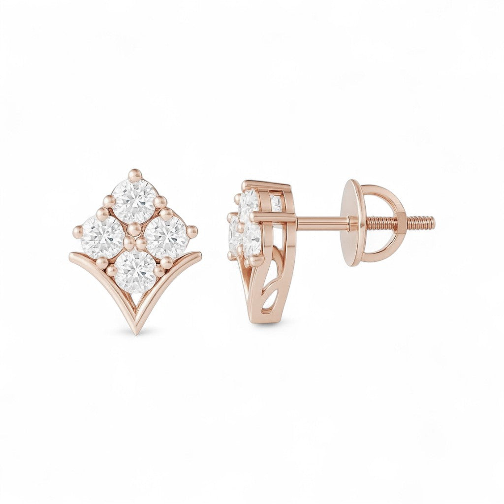Everyday Elegance Flower Bud Stud Earrings
