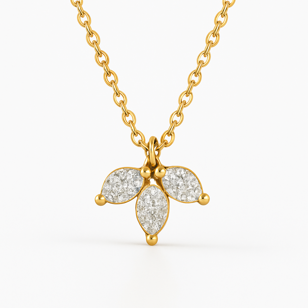 3 baby Leafs Signify Love for Nature Pendant