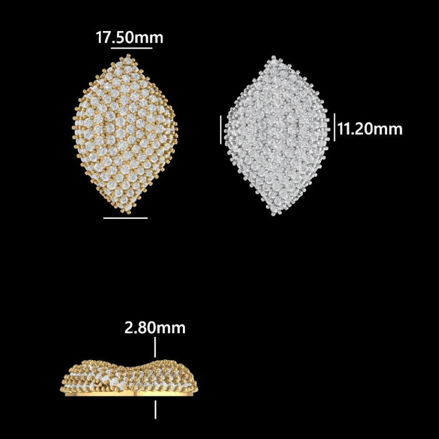 Dazzling Starry Petal Studs Earring