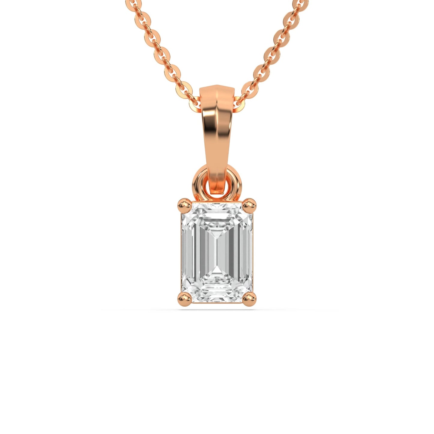 Emerald Solitaire Pendant