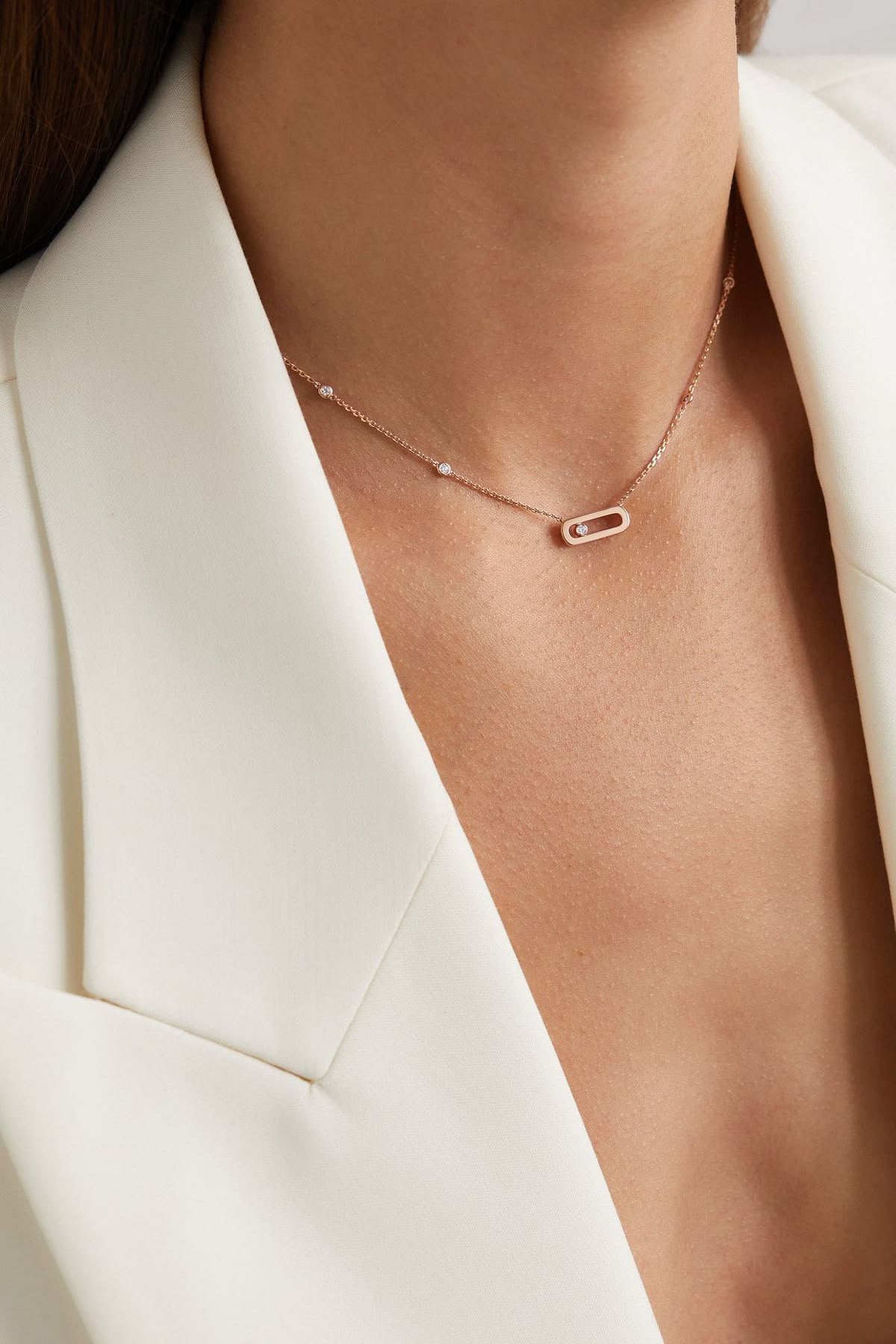 Minimalist Flat Bar Pendant with Chain