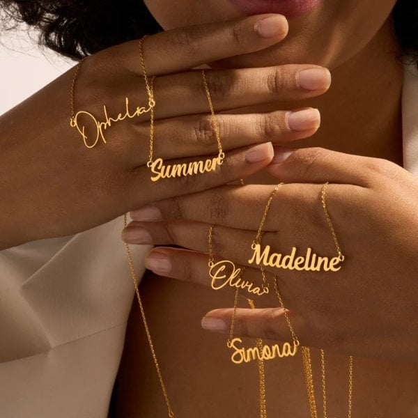 Bespoke name pendant
