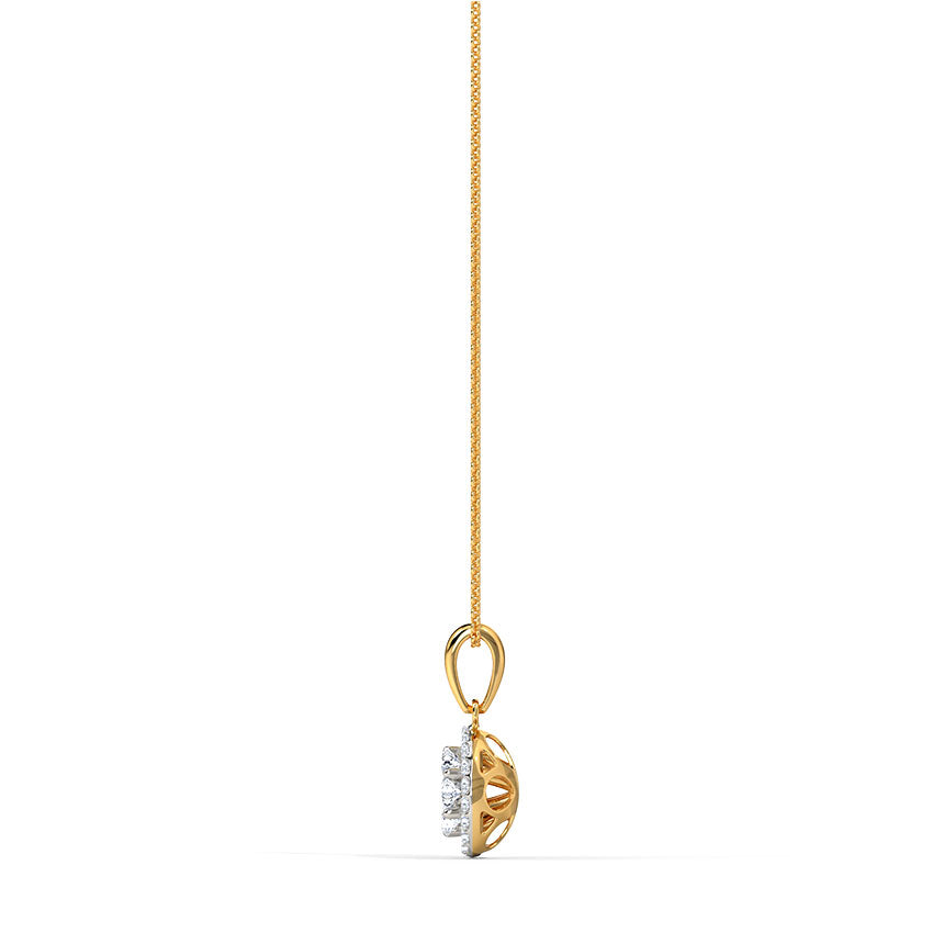 Halo Diamond Cluster Pendant