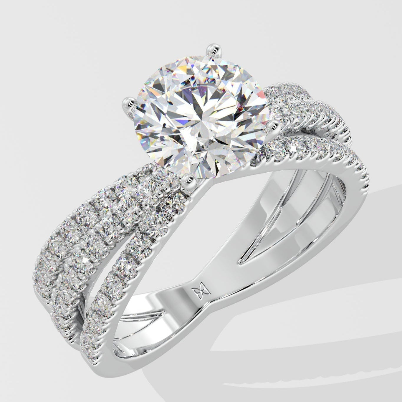 Multi streaks 1.5Ct Solitaire ring