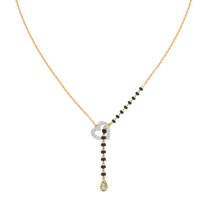 Eternal Heart Diamond Mangalsutra Neclace