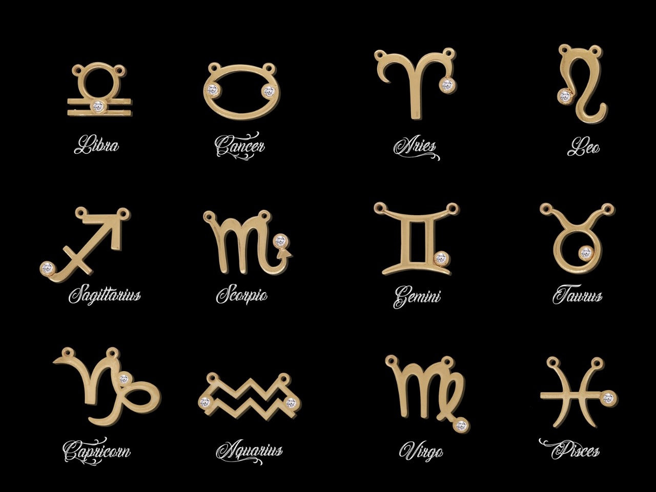 Zodiac Sign Pendant