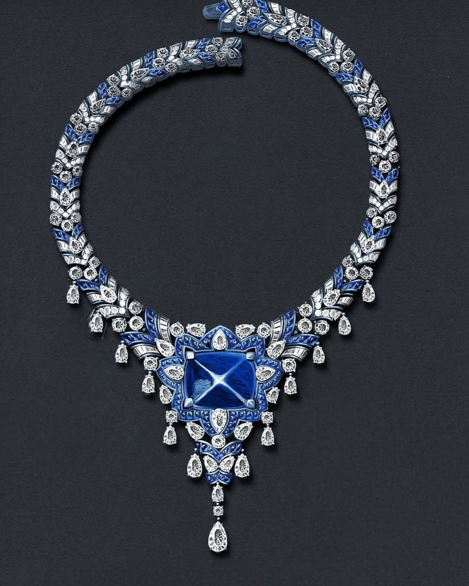 Giant Blue Saphhire Necklace
