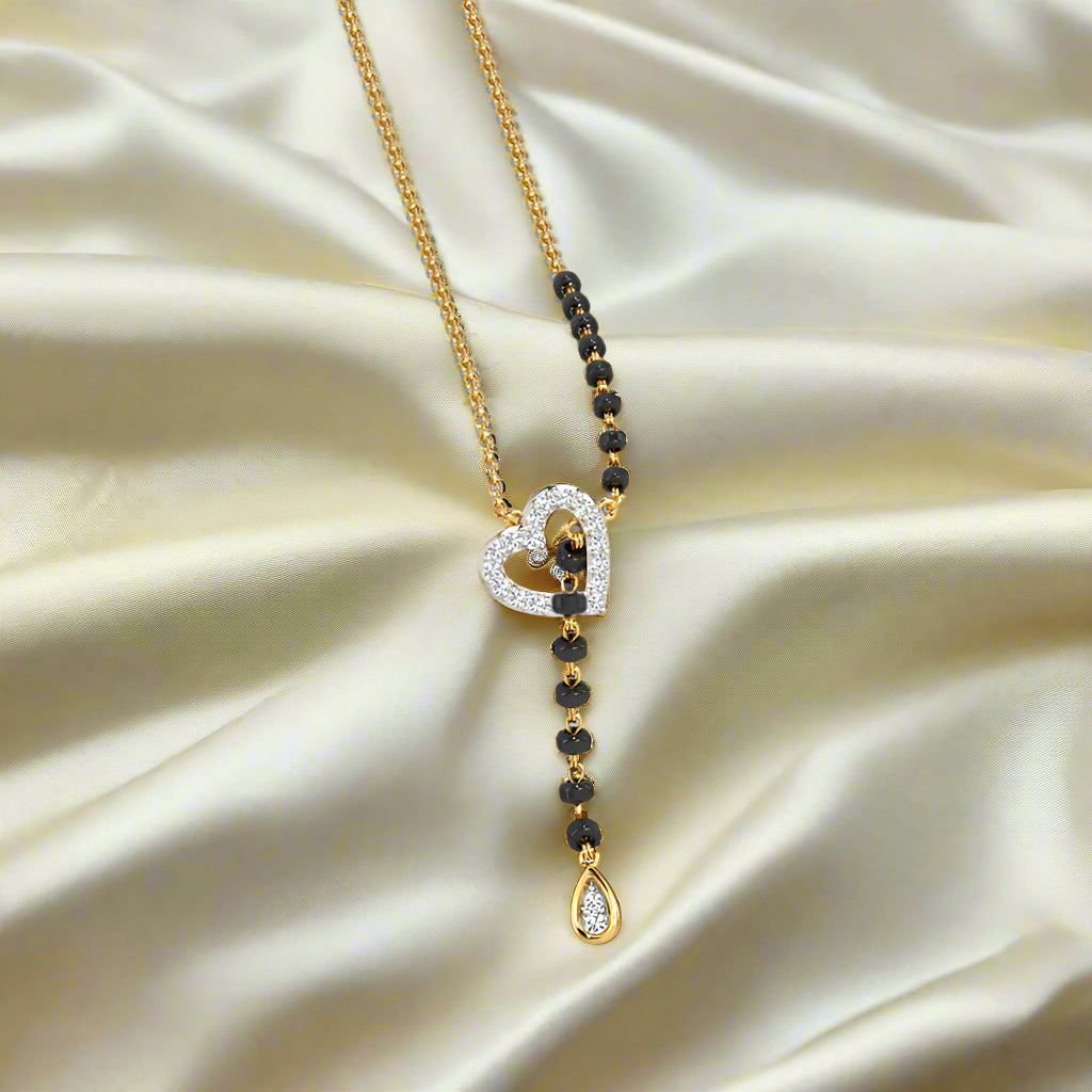 Eternal Heart Diamond Mangalsutra Neclace