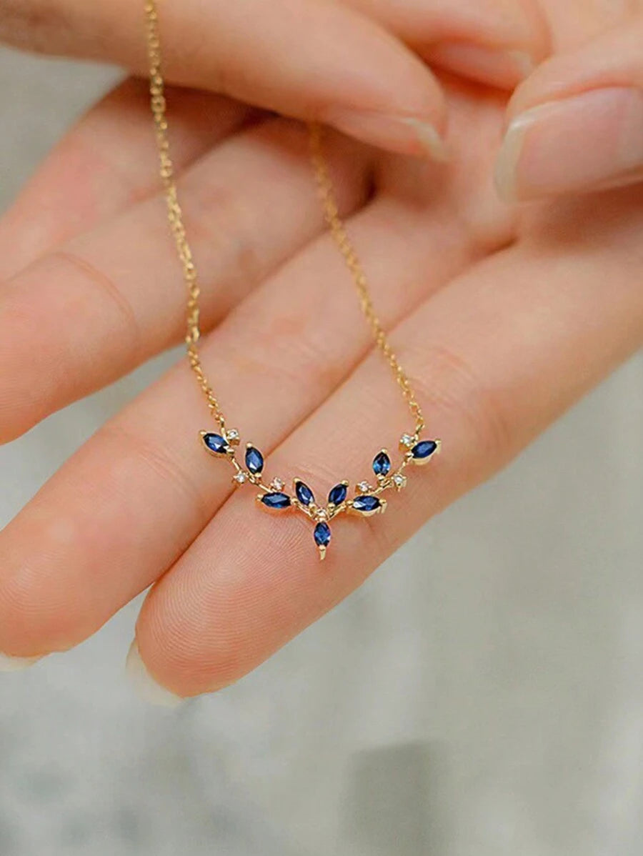 Blue Antler Wings Pendant