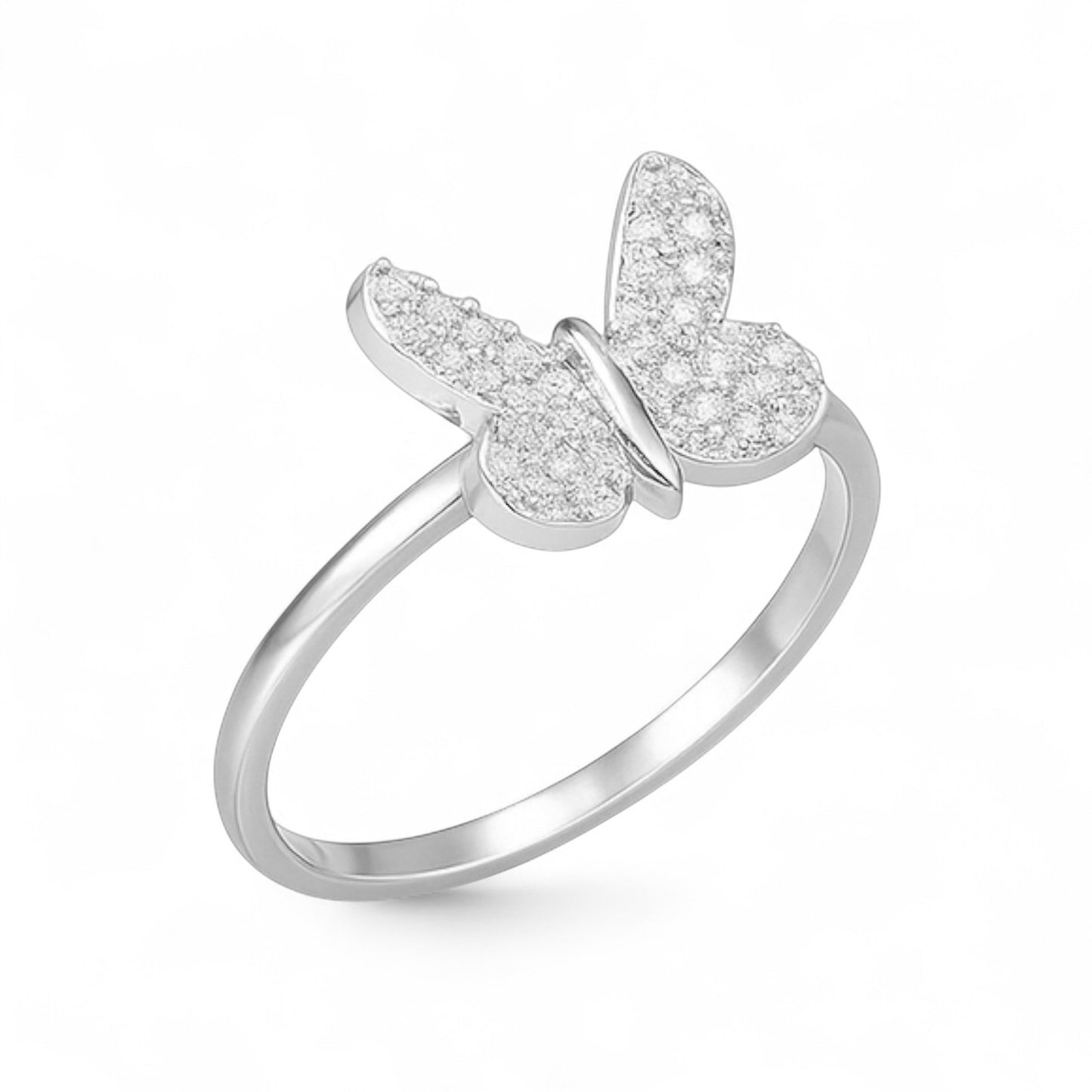 Butterfly Diamond Ring