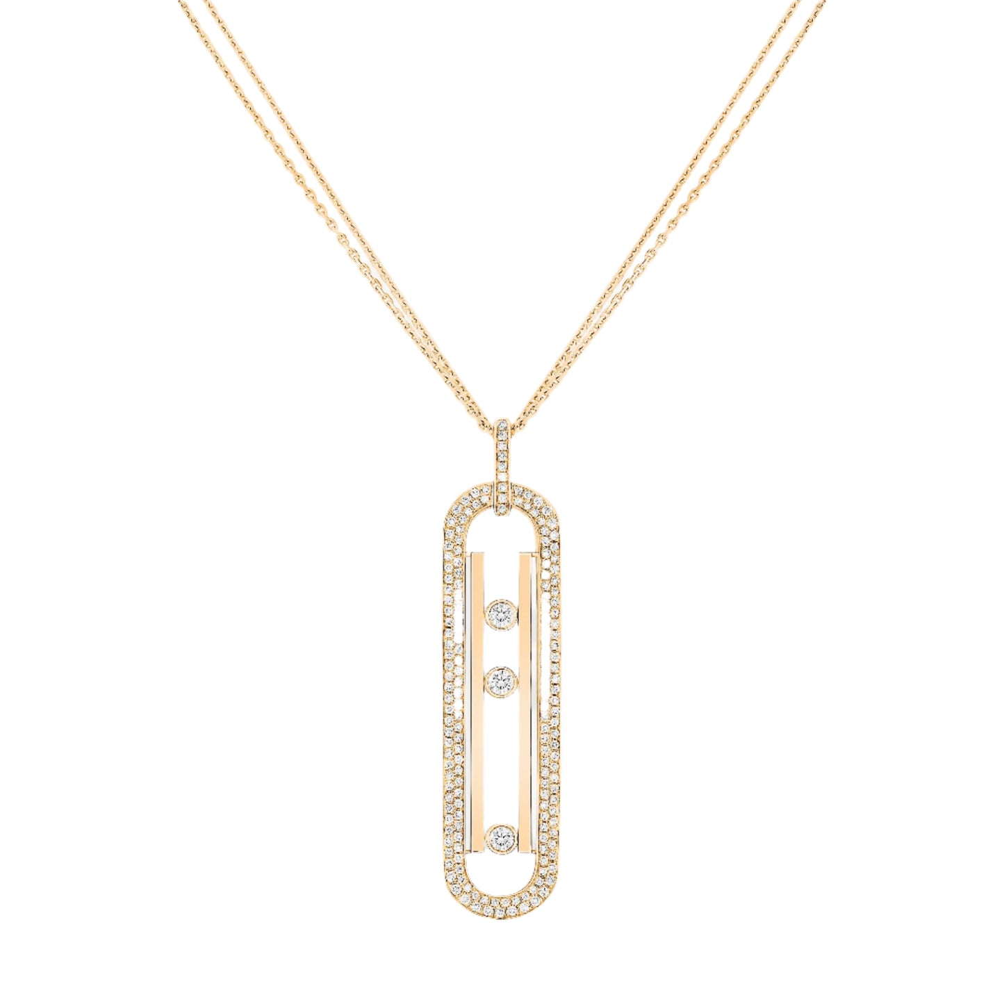 Rhythm Diamond Bar Pendant
