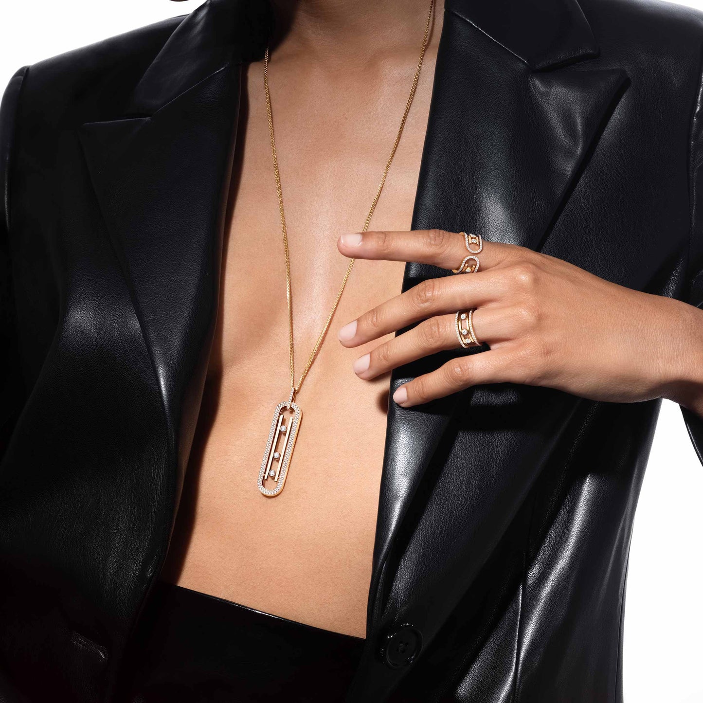 Rhythm Diamond Bar Pendant