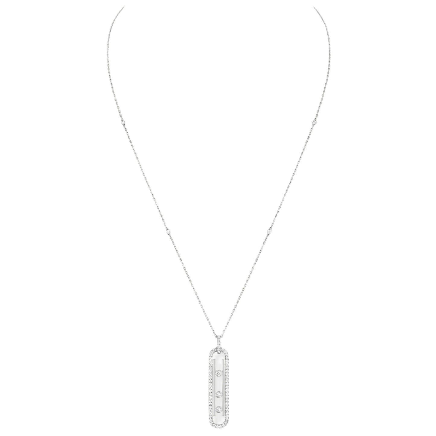 Rhythm Diamond Bar Pendant