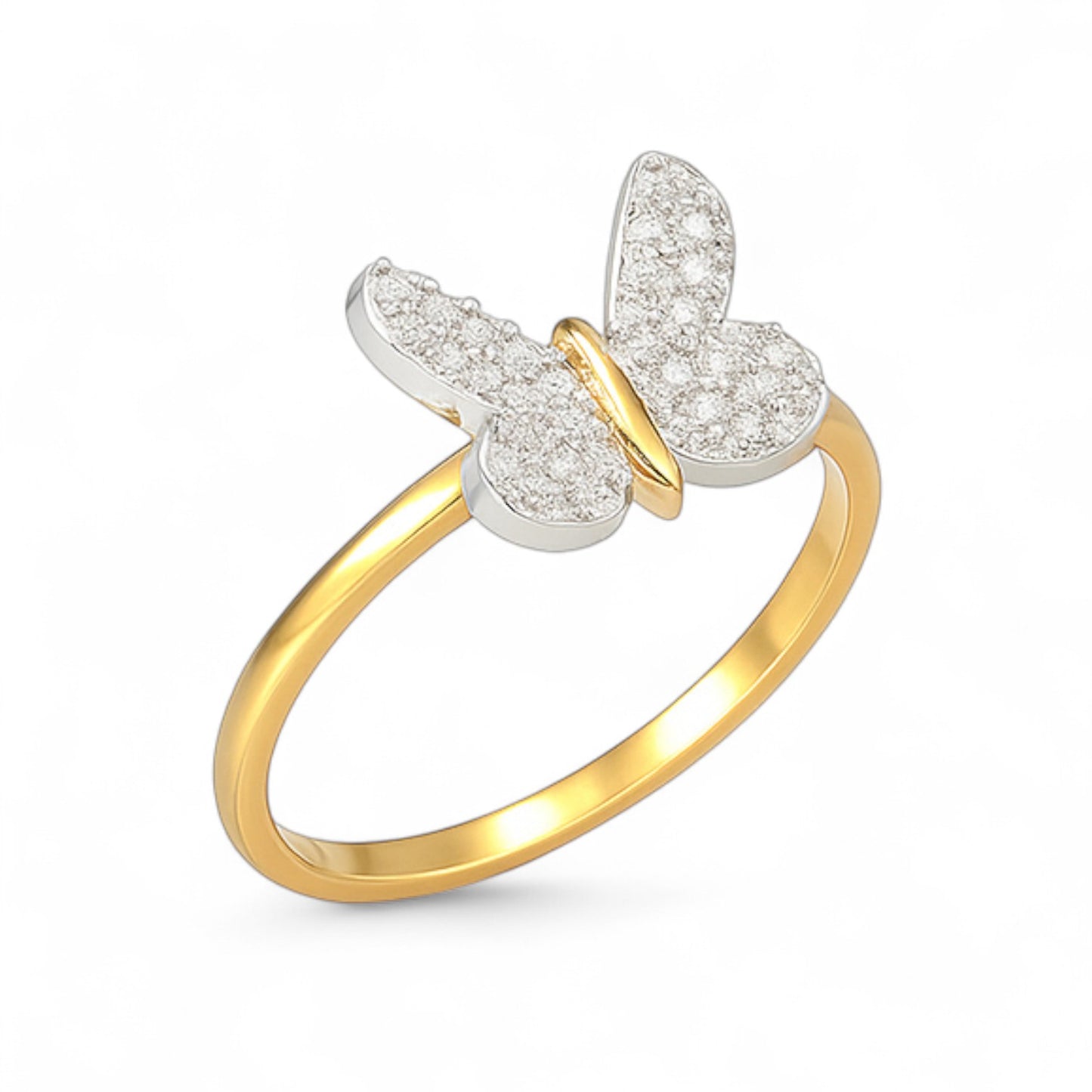 Butterfly Diamond Ring