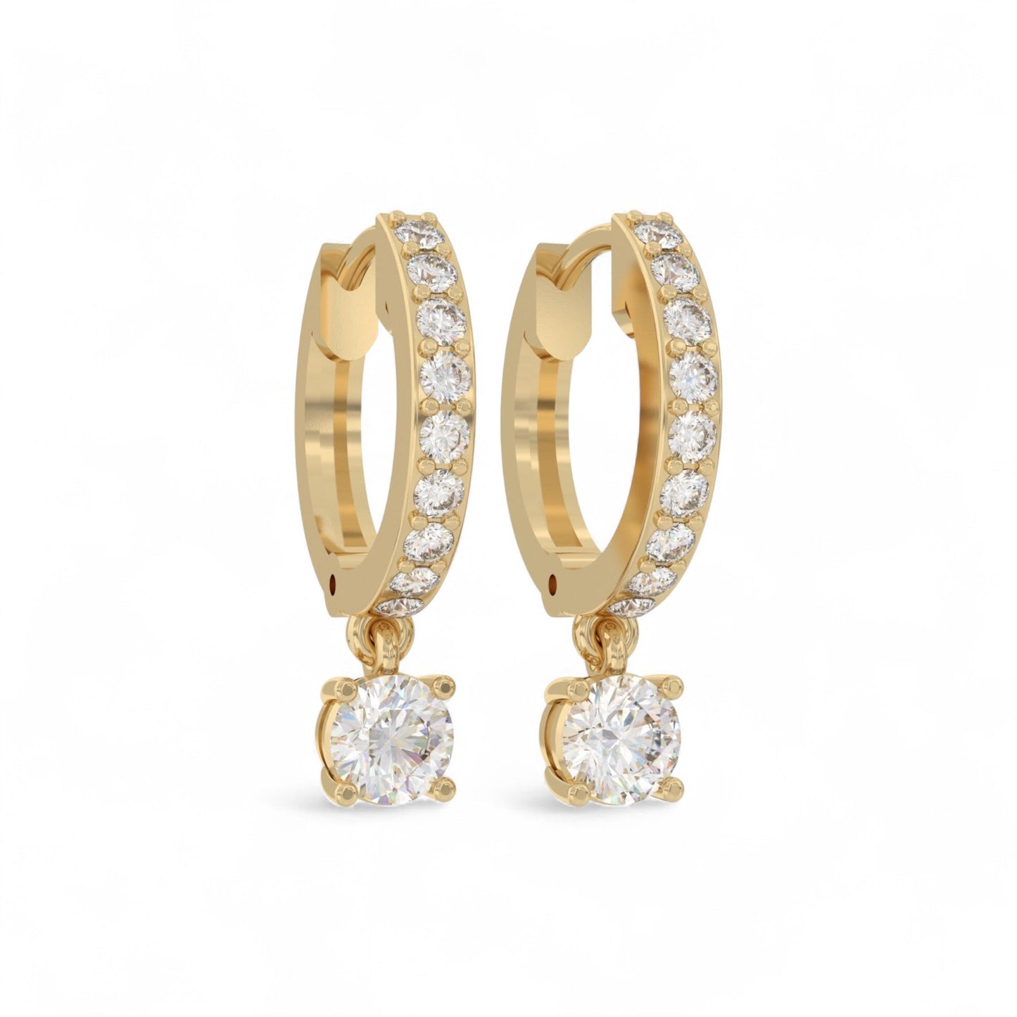 Prettiest diamond droplet hoops