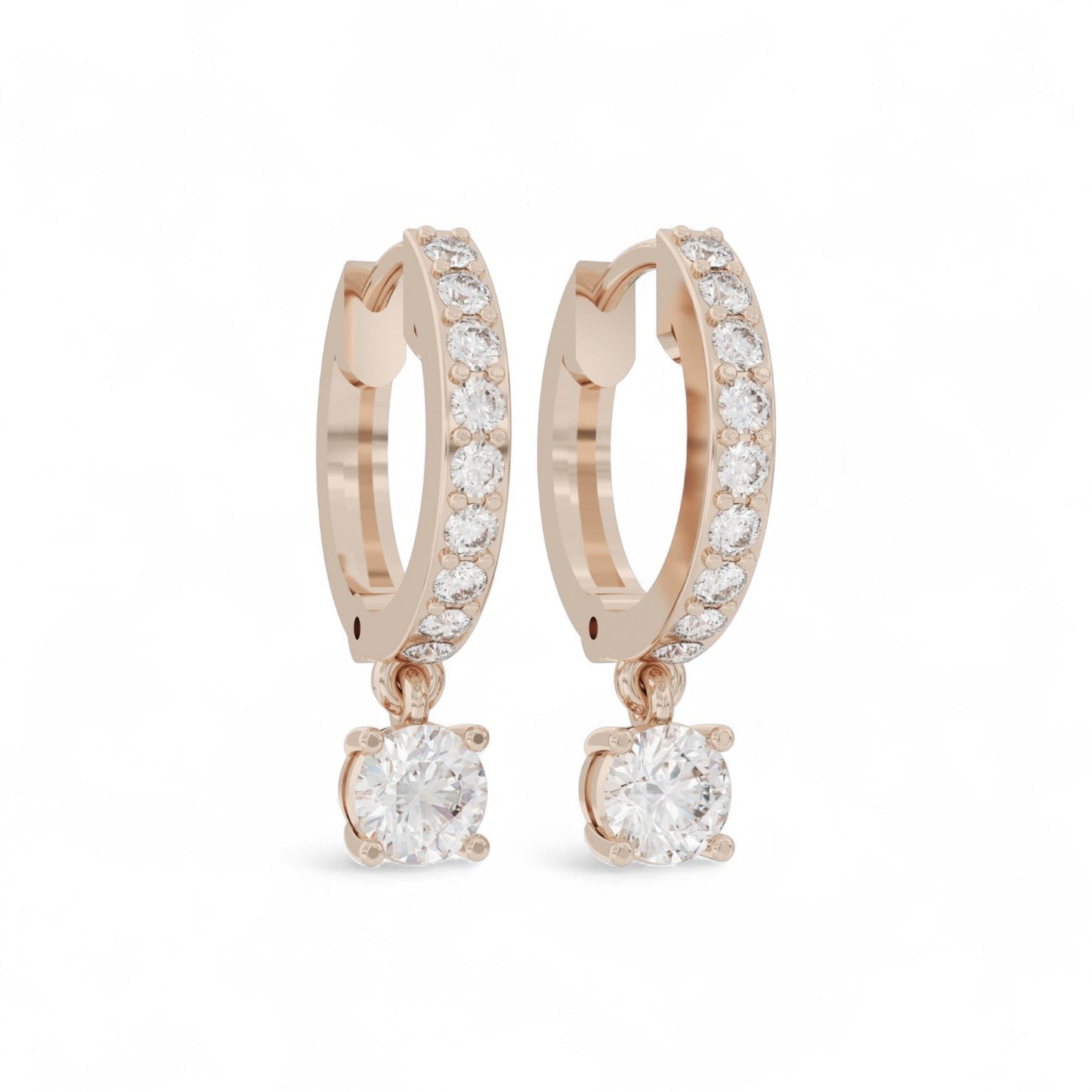 Prettiest diamond droplet hoops