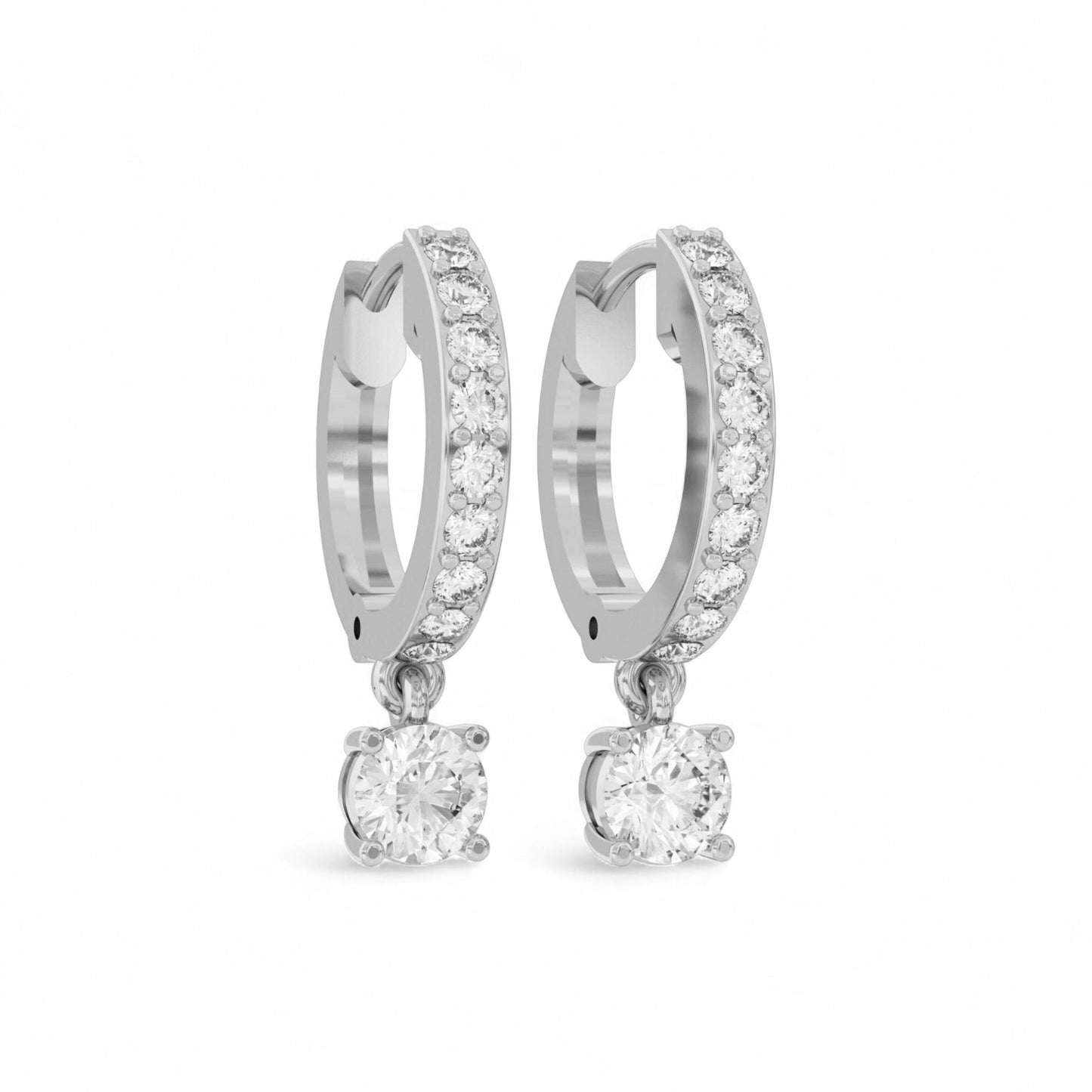 Prettiest diamond droplet hoops