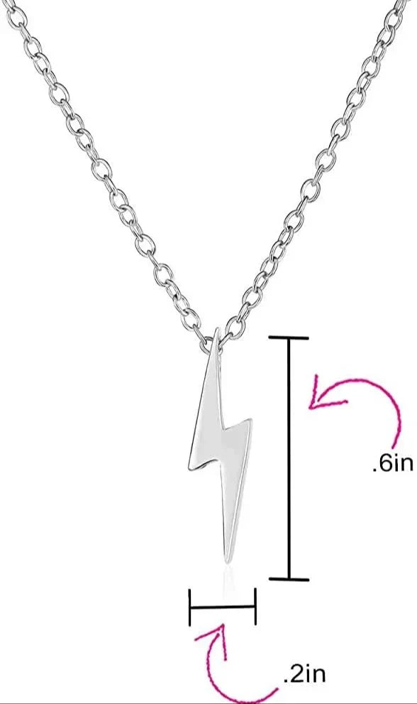 Thunder Lightning Gold Pendant