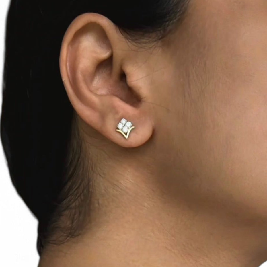 Everyday Elegance Flower Bud Stud Earrings