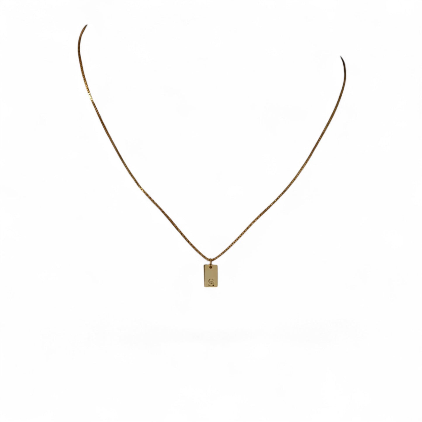 Self Love Intials Unisex Flat Plate Pendant