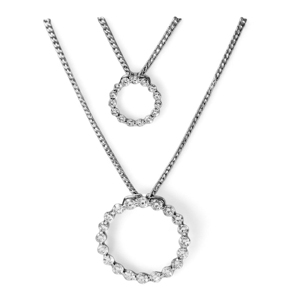 Rings of Life Modern Circle Diamond Pendant