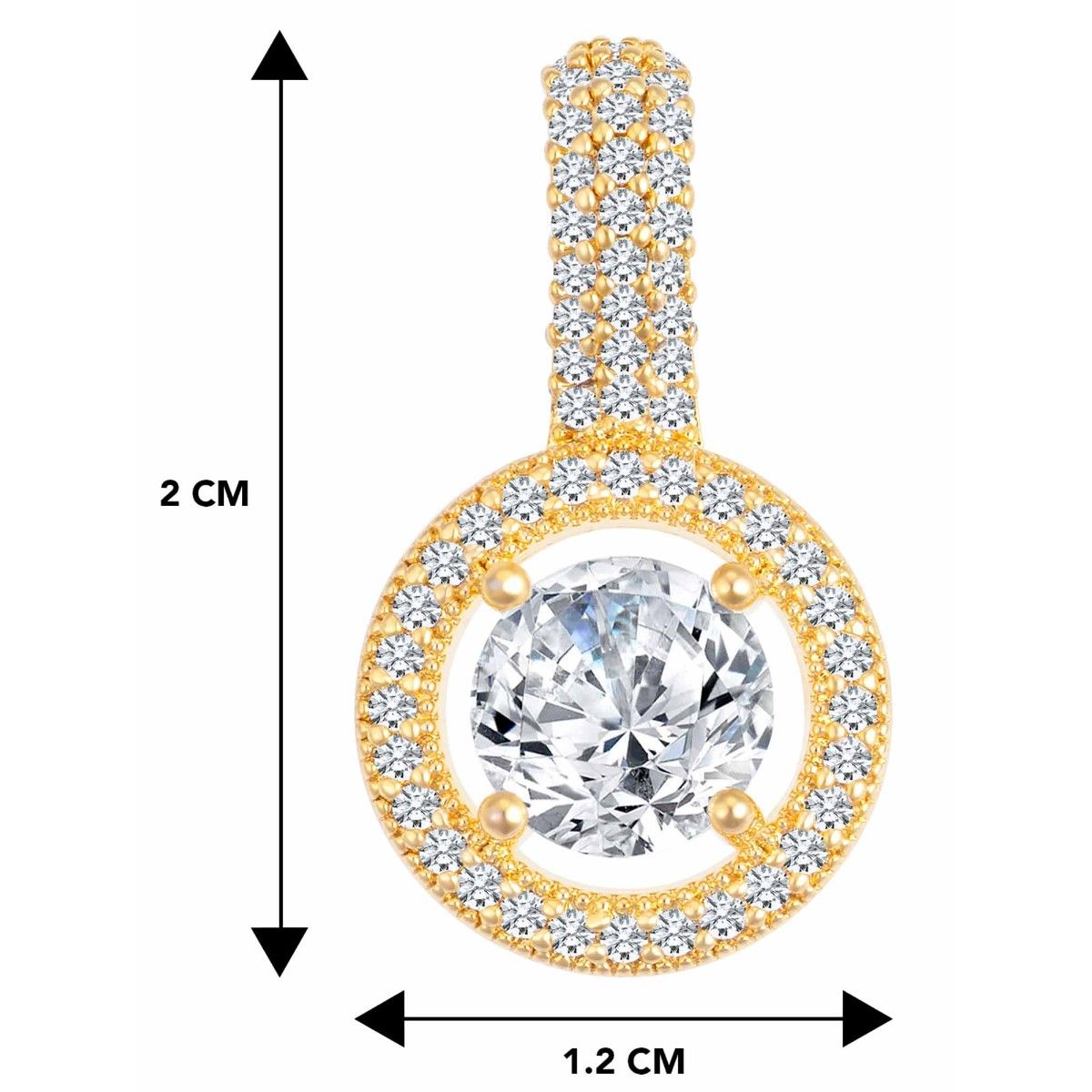 Round Halo Diamond Pendant