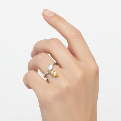 Two Stone Marquise Diamond Ring