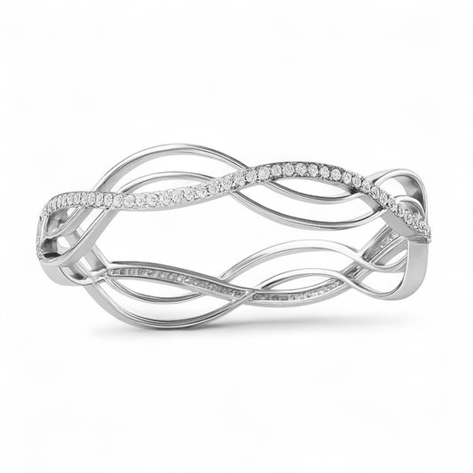 Twisted Harmony Gold Bangle