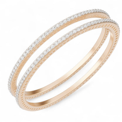 Sleek Harmony Diamond Bangle