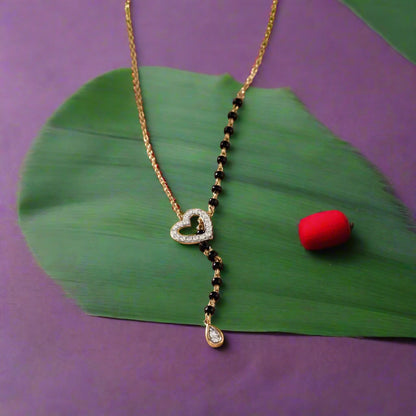 Eternal Heart Diamond Mangalsutra Neclace
