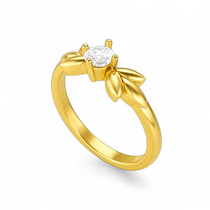 Mini Petite Floral Diamond Ring