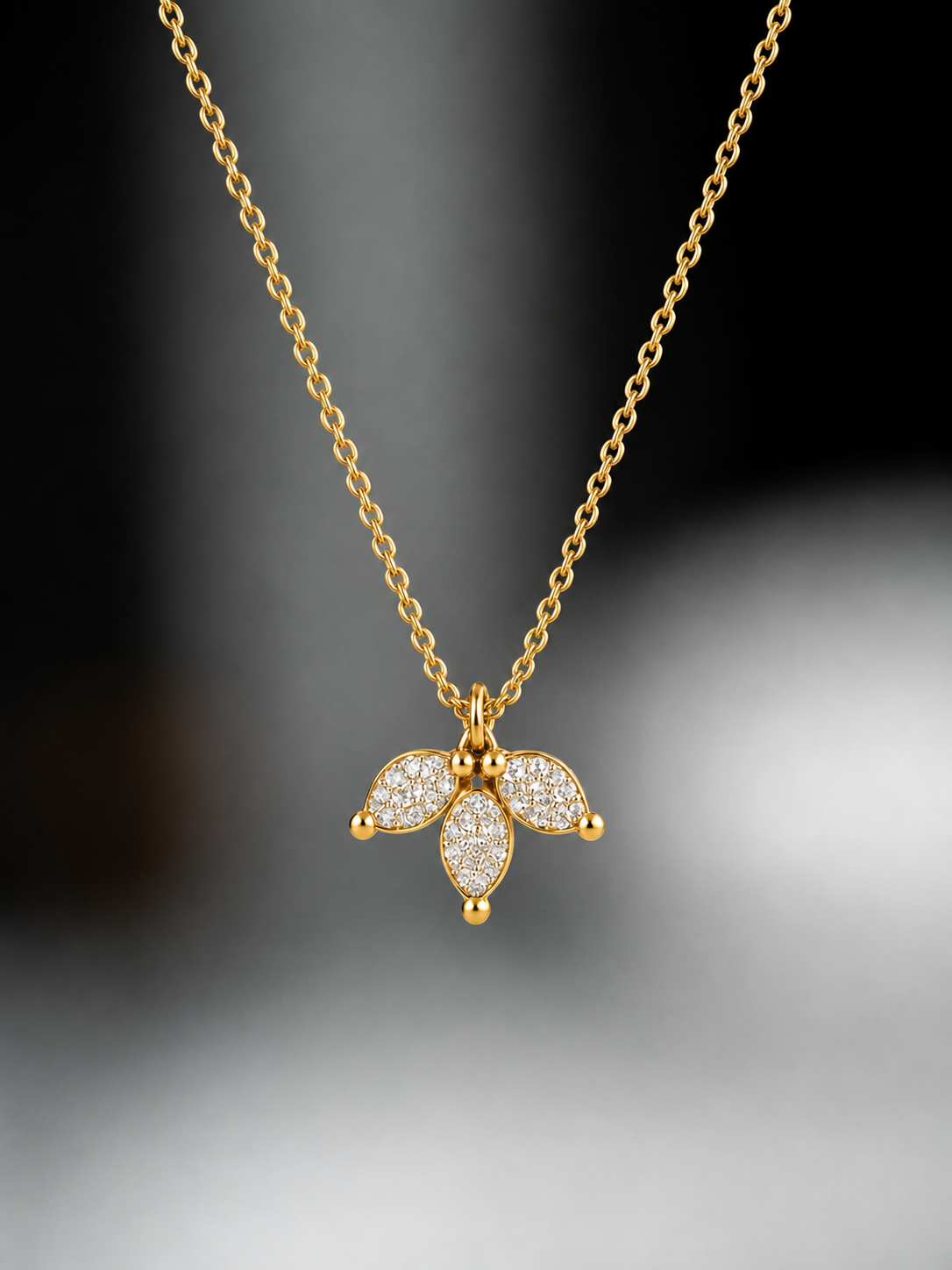 3 baby Leafs Signify Love for Nature Pendant